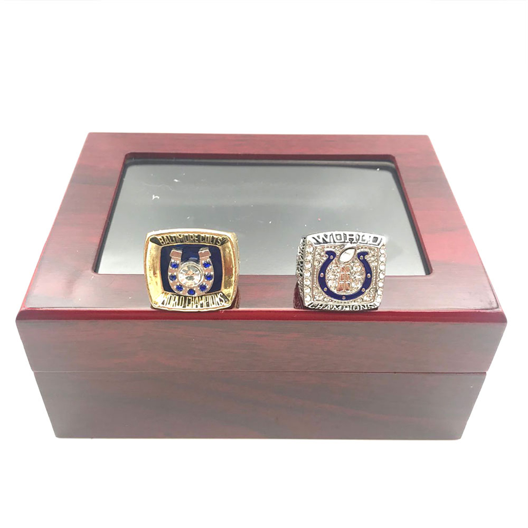 NFL 1970 2006 2009 Indianapolis Colts Super Bowl Championship Replica Fan  Rings Set