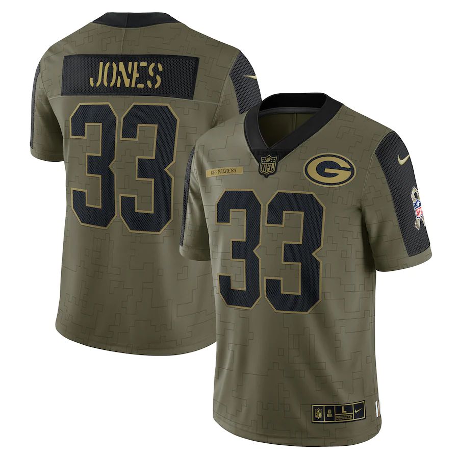 Aaron Rodgers Green Bay Packers Nike Women's 2022 Salute To Service Limited  Jersey - Olive