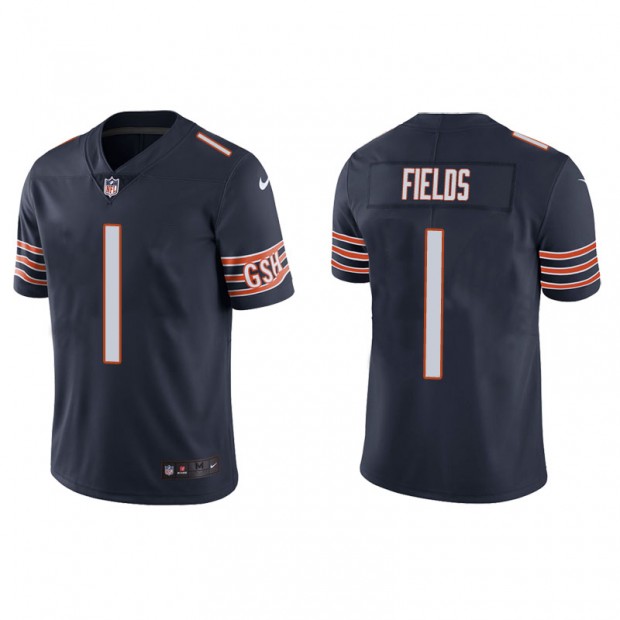 Chicago Bears Justin Fields #1 NFLPA Home Football Jersey size Men's  XL